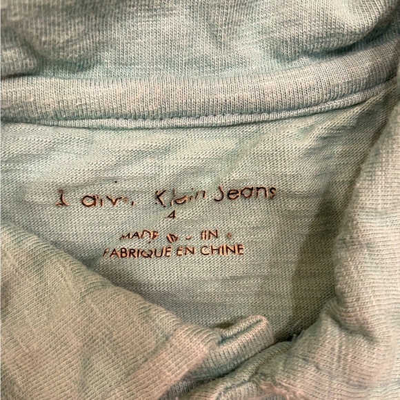 Calvin Klein (size 4) teal buttoned short sleeve polo - Picture 4 of 4